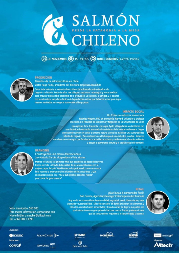 Puerto Varas acoge el seminario “Salmón chileno, desde la Patagonia a
